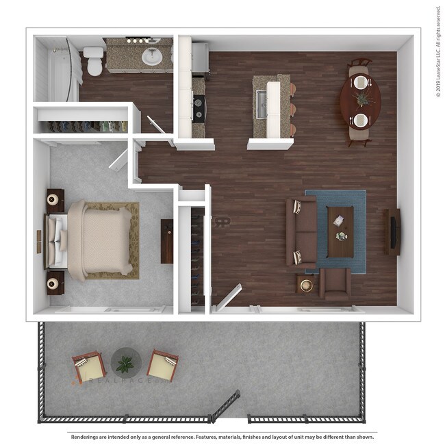 One Bedroom 8 floor plan